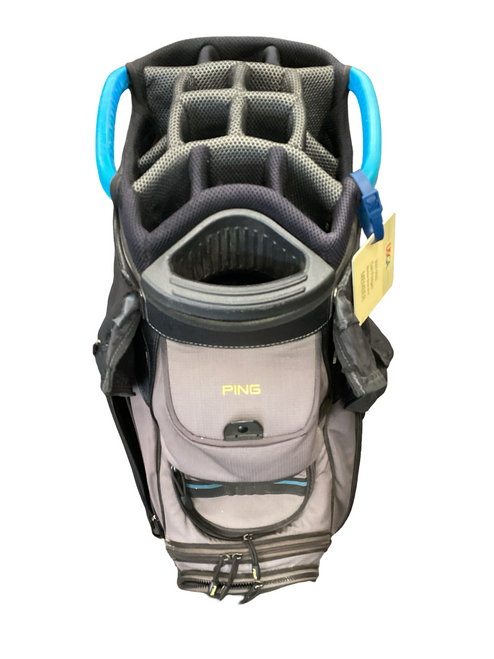 Vist Large View of Product Image Which is Used Ping PIONEER Mens Cart Bag Grey And Royal Blue