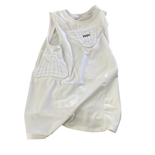 Vist Large View of Product Image Which is Used PADDED SHIRT FB Top Youth White MD