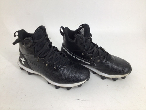 Vist Large View of Product Image Which is Used Under Armour JR 4 FB CLEATS Jr FB Cleats Black Junior 04