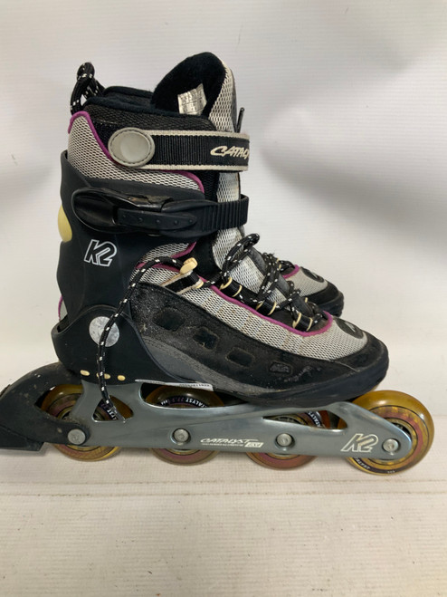 Vist Large View of Product Image Which is Used K2 CATALYST WOMENS Junior Rec Fitness Skates Black Junior 06.5