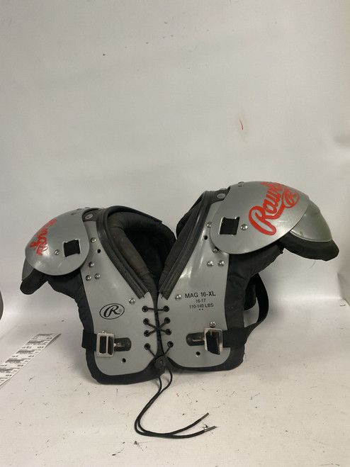 Vist Large View of Product Image Which is Used Rawlings SHOULDER PADS FB Shoulder Pads Grey XL