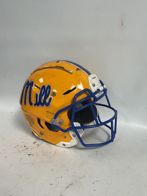 Vist Large View of Product Image Which is Used Schutt F7 FB Helmet Yellow LG