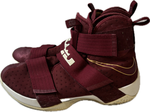 Used Nike LEBRON SOLDIER X Basketball Shoes M Maroon Senior 12 11894-S000033973 Vist Large View of Product Image Which is Used Nike LEBRON SOLDIER X Basketball Shoes M Maroon Senior 12