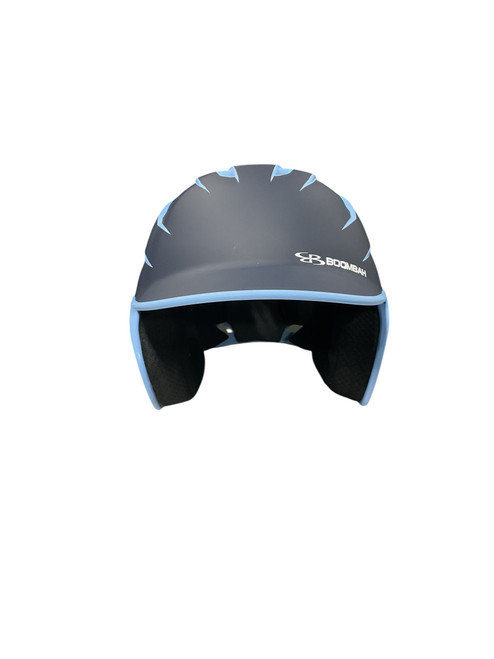 Vist Large View of Product Image Which is Used BoomBah LIGHT BLU/NAVY JR Batting Helmet No Mask Navy Blue One Size