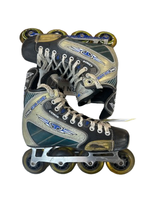 Vist Large View of Product Image Which is Used Tour CODE BLUE Senior Aggressive Skates Grey Senior 8.5
