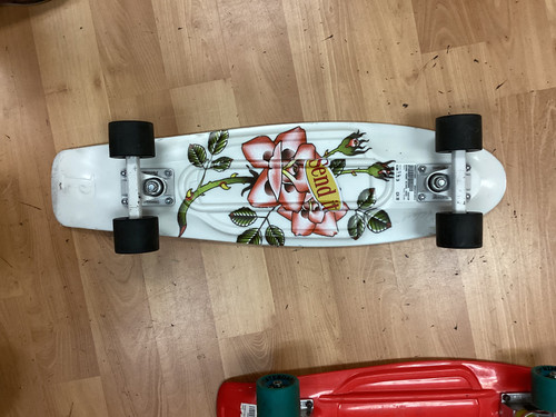 Vist Large View of Product Image Which is Used Penny NICKEL Complete Skateboard White 7 3/4"