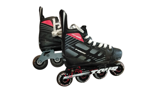 Vist Large View of Product Image Which is Used Tour Skate FB-225 Roller Hockey Skates Black Youth 11.0