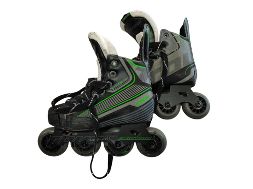 Vist Large View of Product Image Which is Used Tour Skate CODE 9 Roller Hockey Skates Black Youth 11.0