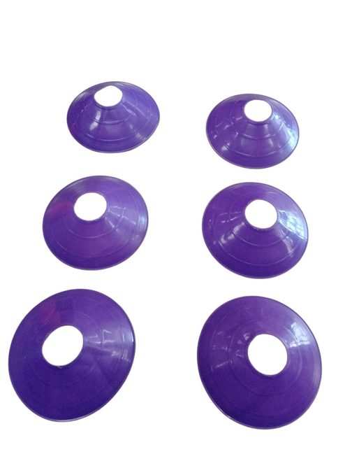 Vist Large View of Product Image Which is Used 6 PACK SOCCER CONES Soccer Training Aids Purple
