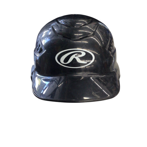 Vist Large View of Product Image Which is Used Rawlings BASEBALL HELMET Batting Helmet No Mask Black SM