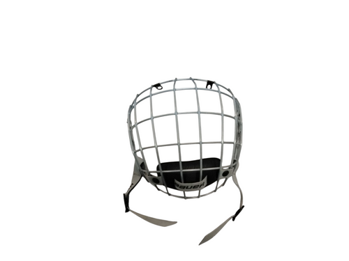 Vist Large View of Product Image Which is Used Bauer TRUE VISION FM2100 Hockey Wire Mask Grey MD