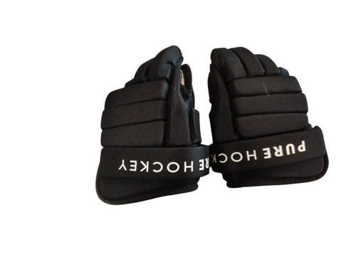 Vist Large View of Product Image Which is Used PURE HOCKEY Youth Gloves Black 8"