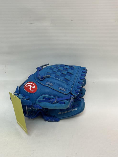 Vist Large View of Product Image Which is Used Rawlings 9 1/2 BB/SB Glove RH Throw Navy Blue 9 1/2"