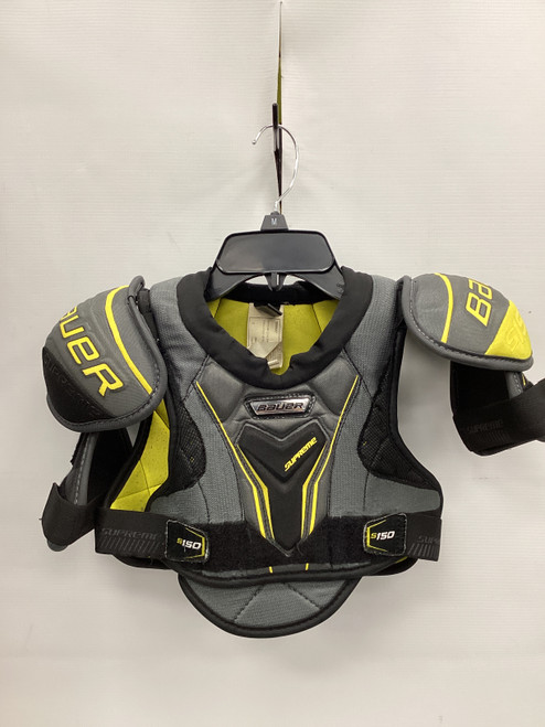 Vist Large View of Product Image Which is Used Bauer SUPREME Youth Shoulder Pads SM
