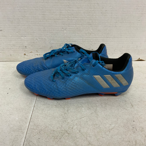 Vist Large View of Product Image Which is Used Adidas Soccer Cleats Royal Blue Junior 04