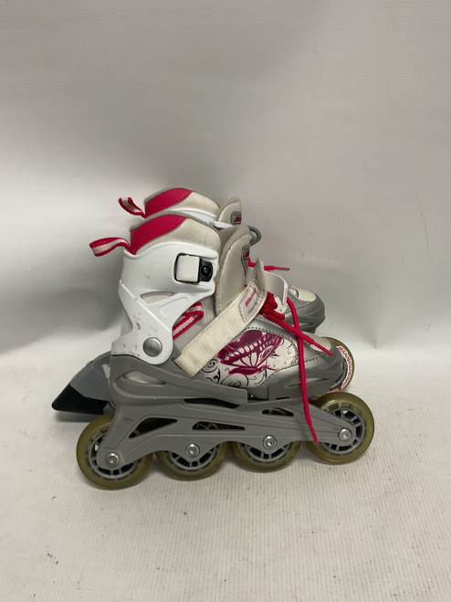 Vist Large View of Product Image Which is Used Bladerunner Child Aggressive Skates White Adjustable