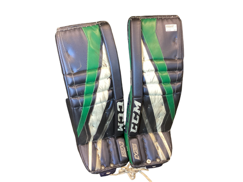 Vist Large View of Product Image Which is Used CCM EXTREME FLEX III Goalie Leg Pads Senior Navy Blue 34"