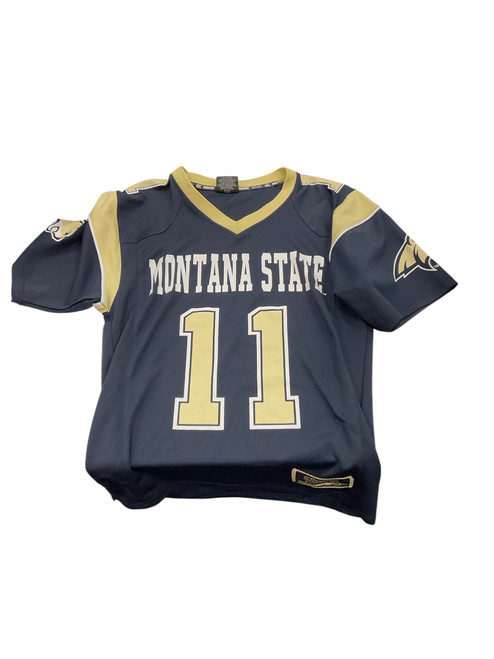 Vist Large View of Product Image Which is Used MONTANA STATE FB Top Adult Navy Blue SM