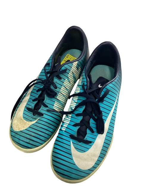 Vist Large View of Product Image Which is Used Nike MERCURIAL Soccer Indoor Shoes Royal Blue Junior 02