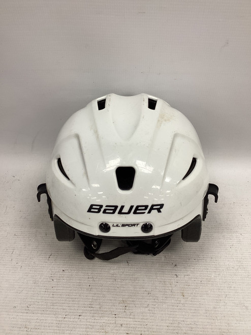 Vist Large View of Product Image Which is Used Bauer LIL SPORT Hockey Helmet Only White One Size