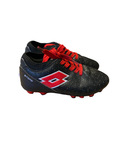 Vist Large View of Product Image Which is Used Lotto Soccer Cleats Black Youth 13.0