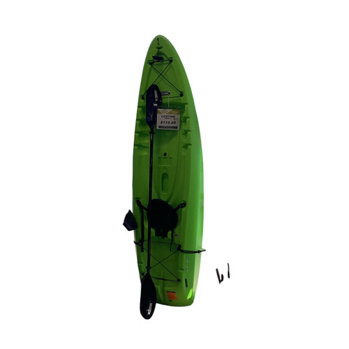 Vist Large View of Product Image Which is Used Lifetime HYDROS ANGLER Kayak Neon Green 8Ft 7In