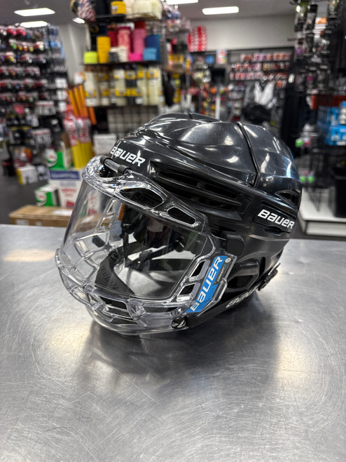Vist Large View of Product Image Which is Used Bauer IMS5.0 Helmet Full Visor Combo Black SM