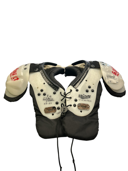 Vist Large View of Product Image Which is Used Schutt JR BLOCKER FB Shoulder Pads Black XXS