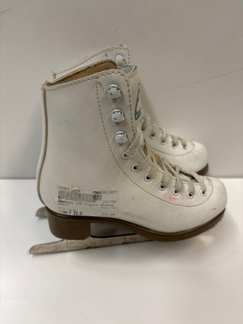 Vist Large View of Product Image Which is Used Jackson 120 Girls Figure Skate White Youth 13.0