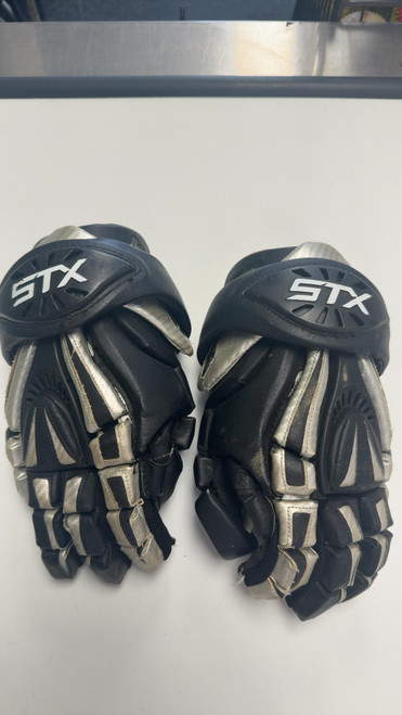 Vist Large View of Product Image Which is Used STX SHOGUN GLOVES Lacrosse Gloves Mens Black LG