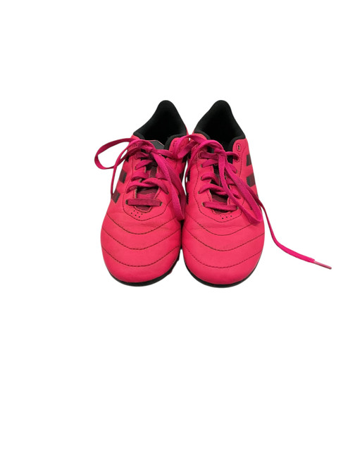 Vist Large View of Product Image Which is Used Adidas Soccer Cleats Pink Junior 02.5
