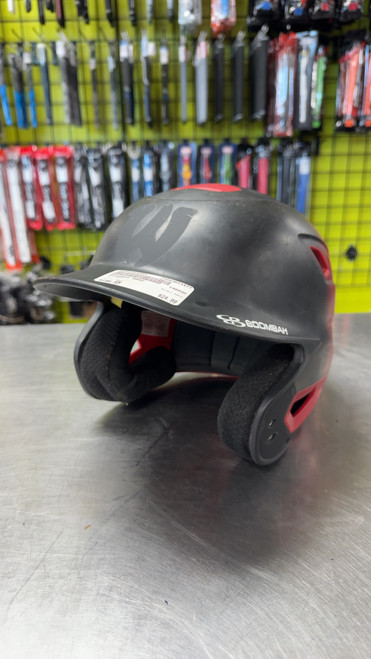 Vist Large View of Product Image Which is Used BoomBah BBH2 Batting Helmet No Mask Red JR