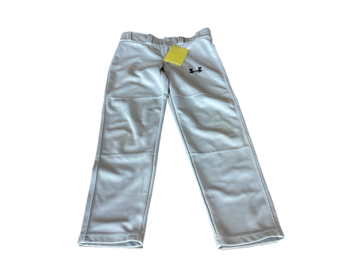 Vist Large View of Product Image Which is Used Under Armour BASEBALL PANTS BB/SB Pant Boys Grey SM
