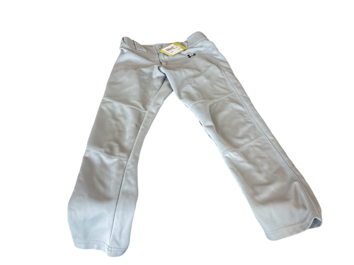 Vist Large View of Product Image Which is Used Under Armour BASEBALL PANTS BB/SB Pant Boys Grey MD