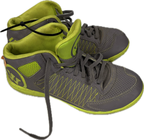 Vist Large View of Product Image Which is Used Warrior LAX Cleats Boys Grey Junior 03