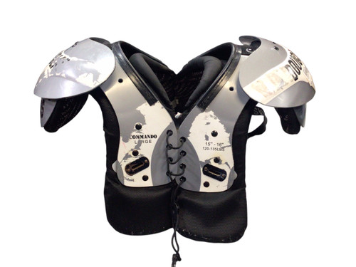 Vist Large View of Product Image Which is Used Douglas COMMANDO FB Shoulder Pads Grey LG