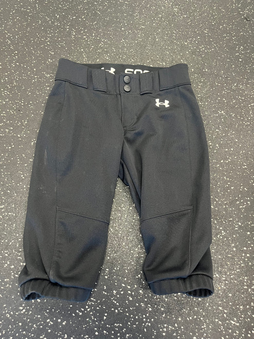 Vist Large View of Product Image Which is Used Under Armour SOFTBALL BB/SB Pant Girls Black XS
