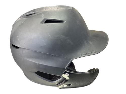 Vist Large View of Product Image Which is Used Evoshield HELMET Batting Helmet No Mask Black MD