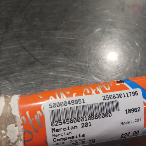 Vist Large View of Product Image Which is Used Mercian 201 FH Complete Stick Orange 36 1/2"