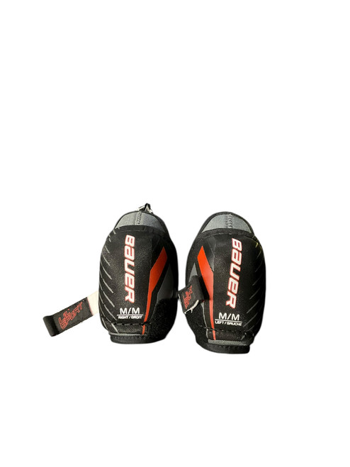 Vist Large View of Product Image Which is Used Bauer BAUER LIL SPORT YTH MED ELBOW PADS Youth Elbow Pads MD
