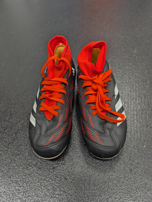 Vist Large View of Product Image Which is Used Adidas Soccer Cleats Black And Orange Junior 01