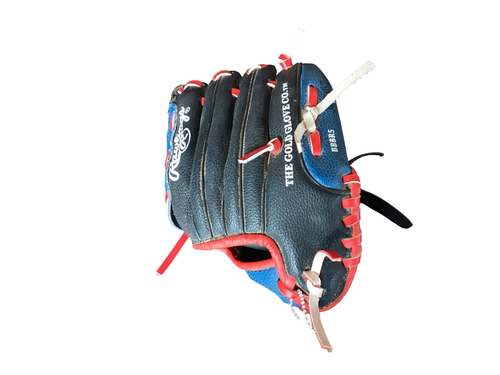 Vist Large View of Product Image Which is Used Rawlings PLAYER SERIES BB/SB Glove LH Throw Black 9"