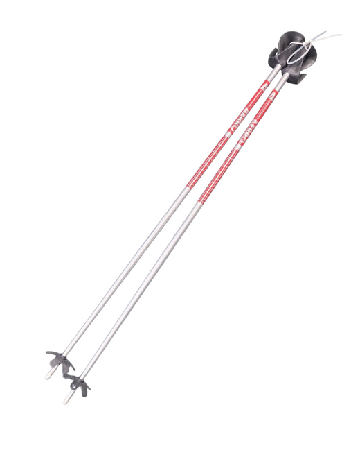 Vist Large View of Product Image Which is Used AERRO SKI POLES Mens DH Ski Pole Silver 125 cm / 50 in