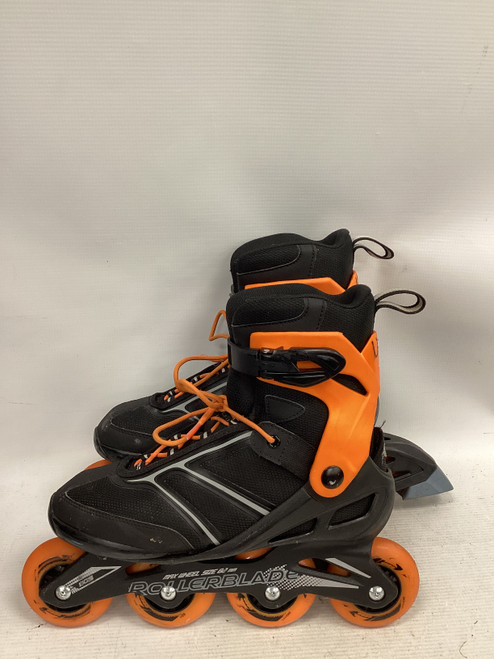 Vist Large View of Product Image Which is Used Rollerblade CRAZY Senior Rec Fitness Skates Black Senior 8