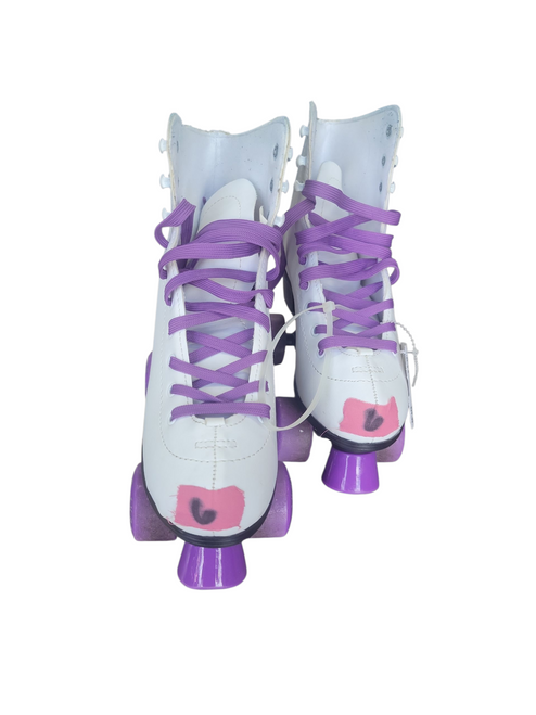 Vist Large View of Product Image Which is Used SKATE GEAR QUADS Senior Roller Quad Skates White Senior 6