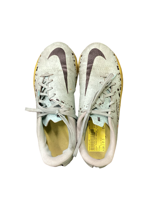 Vist Large View of Product Image Which is Used Nike PHANTOM Soccer Cleats Royal Blue Junior 01.5