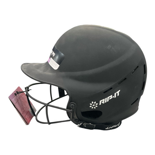 Vist Large View of Product Image Which is Used RIP-IT VISION PRO Batting Helmet w/Mask Black SM