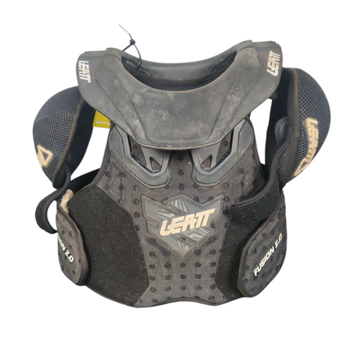 Vist Large View of Product Image Which is Used Leatt FUSION 2.0 Junior Neck Brace Black