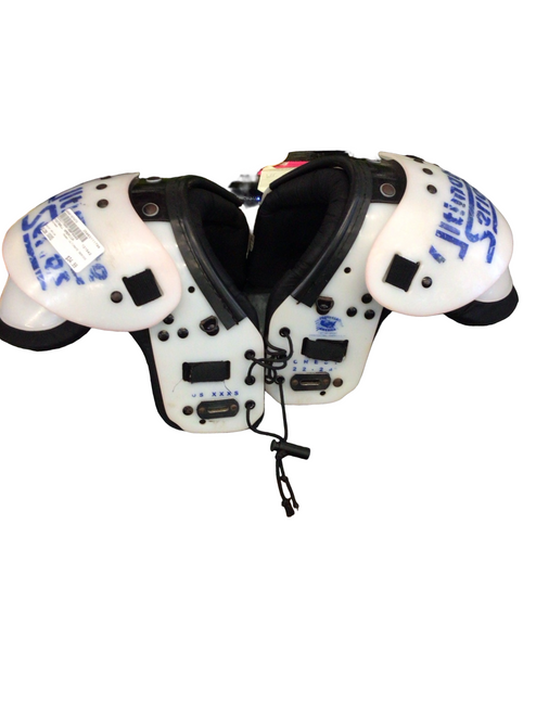 Vist Large View of Product Image Which is Used FatHead ULTIMATE SERIES FB Shoulder Pads White XXXS