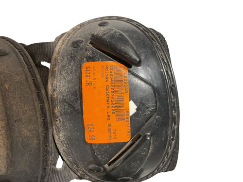 Vist Large View of Product Image Which is Used Adidas Catchers Leg Guards Black Junior